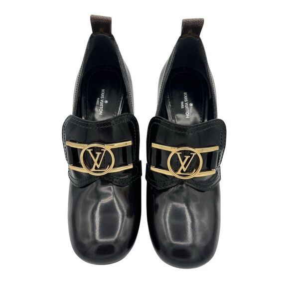 Louis Vuitton Swift Loafer Monogram Block Heel Patent Leather Size 6 - Picture 6 of 15